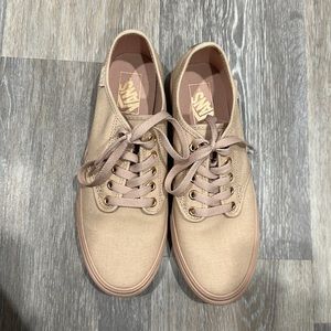 Pink and rose gold vans